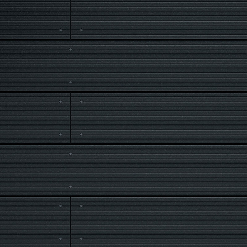 Dark grey decking boards