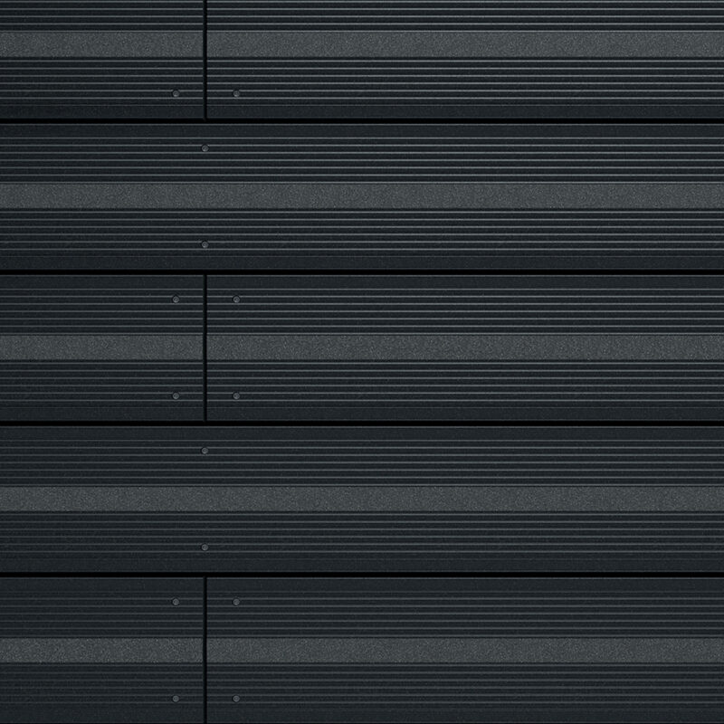 Dark grey decking boards