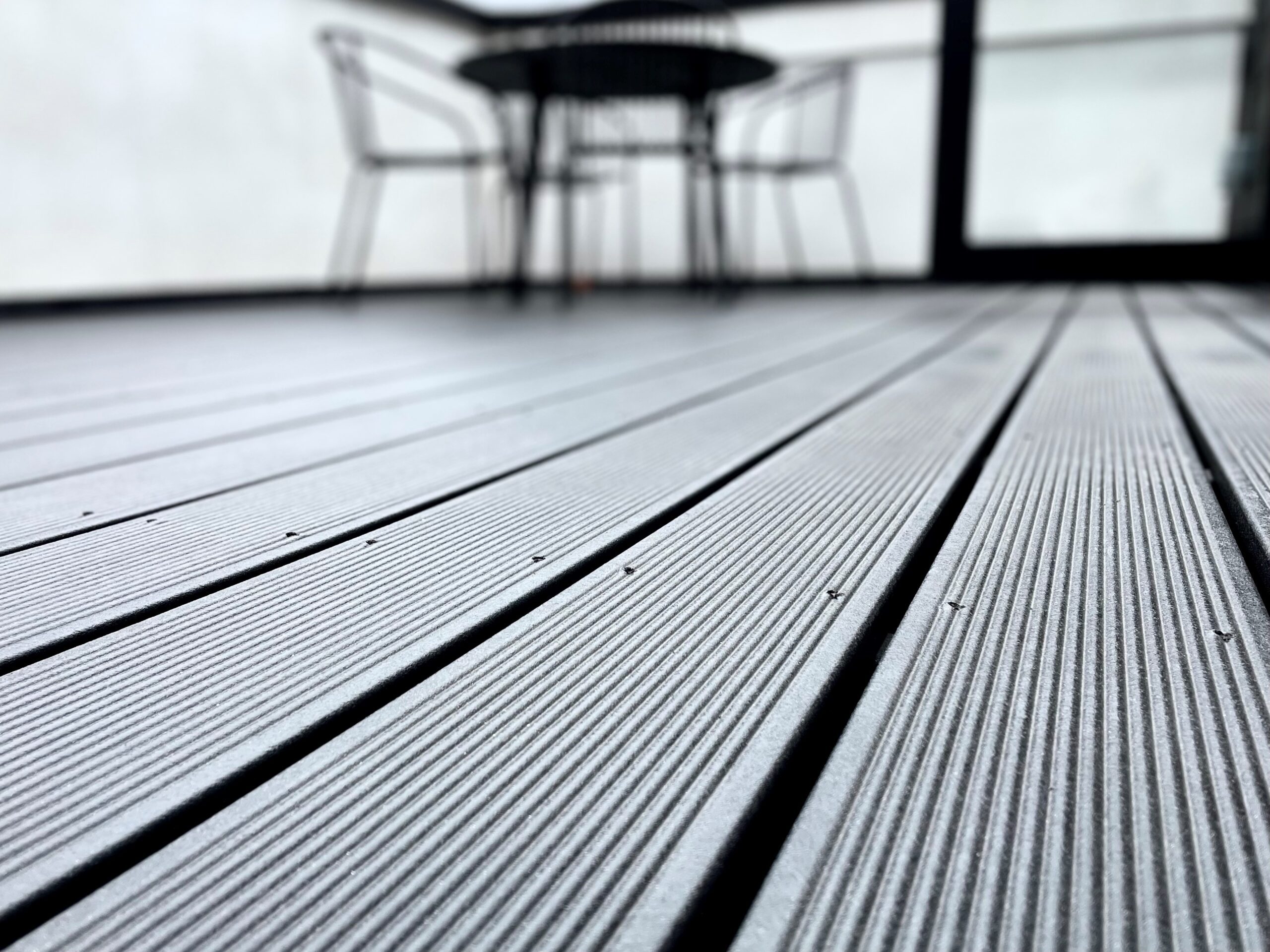 black sustainable composite decking