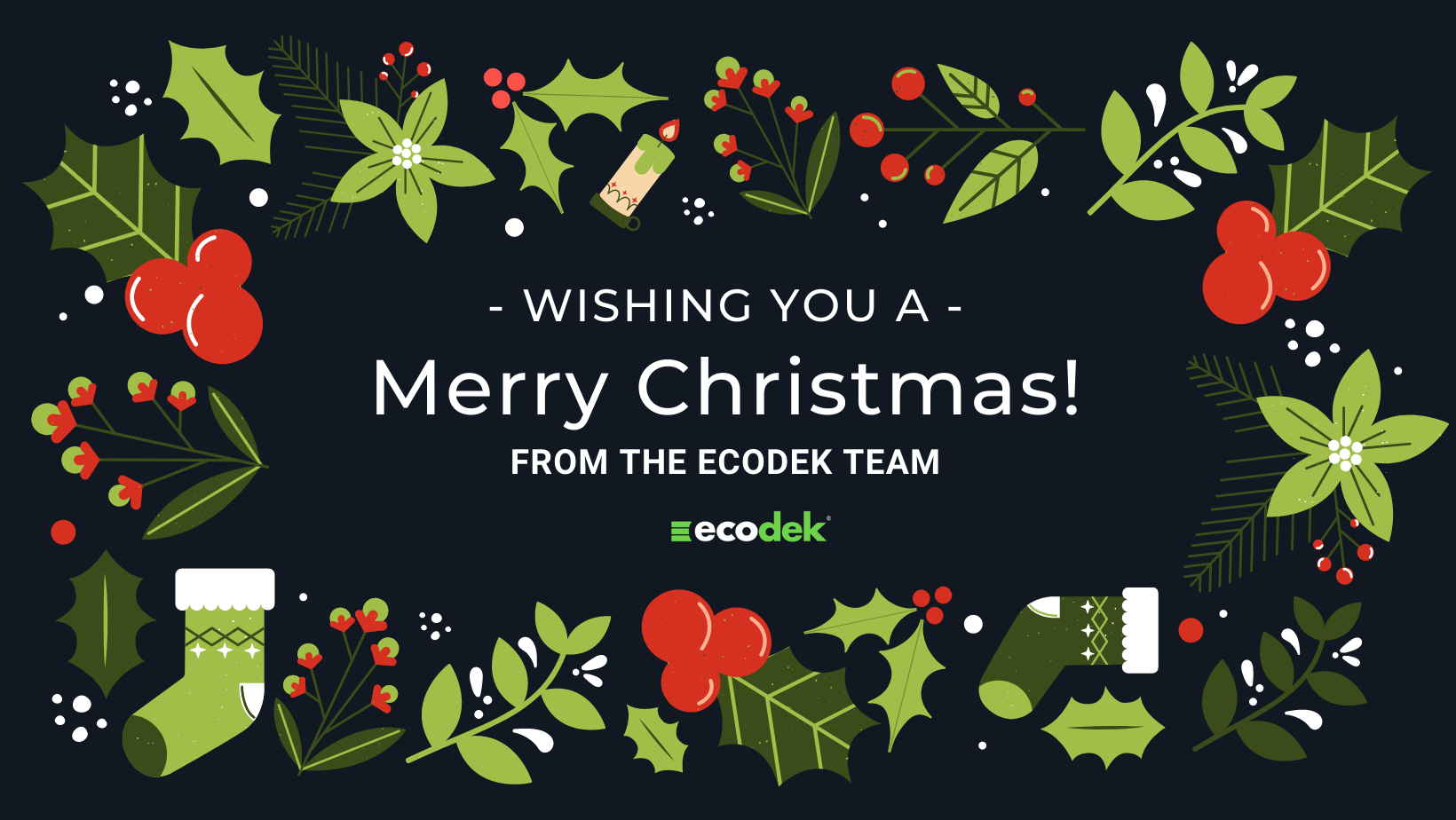Merry Christmas from Ecodek composite decking